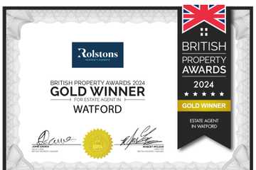 Voted Best Estate Agency in Watford for the successive year